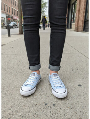 Converse All Star Light Blue Slip-On Sneakers
